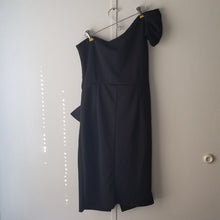 Load image into Gallery viewer, Zeagoo One-Shoulder Black Fitted Dress - Size M - NWT
